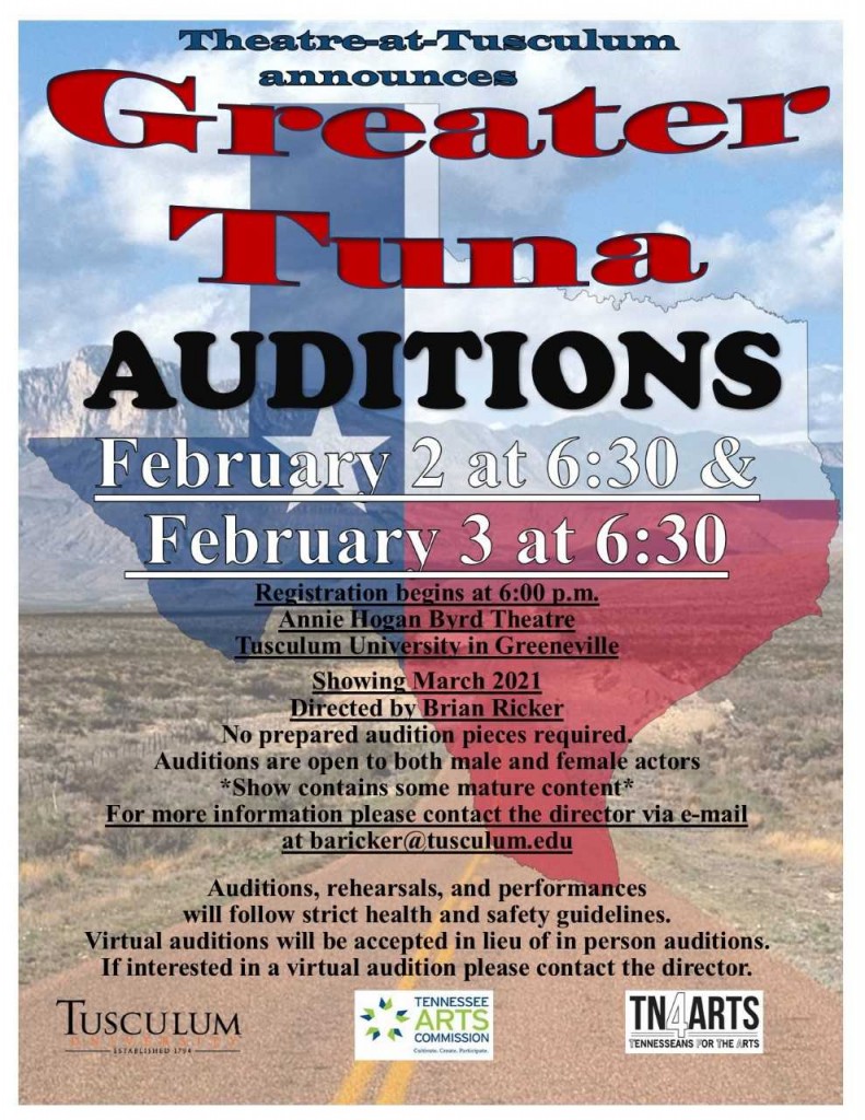 TUNA Audition flyer